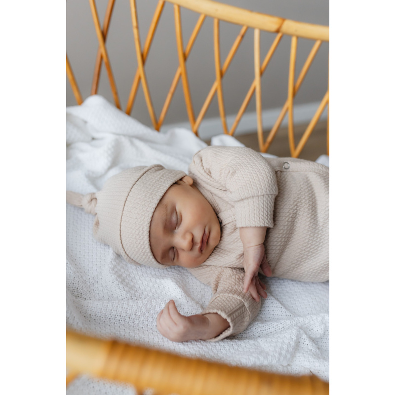 Hello little you - boxpakje unisex meisje jongen cable cabel zand zandkleur, merino wollen slofjes off white
