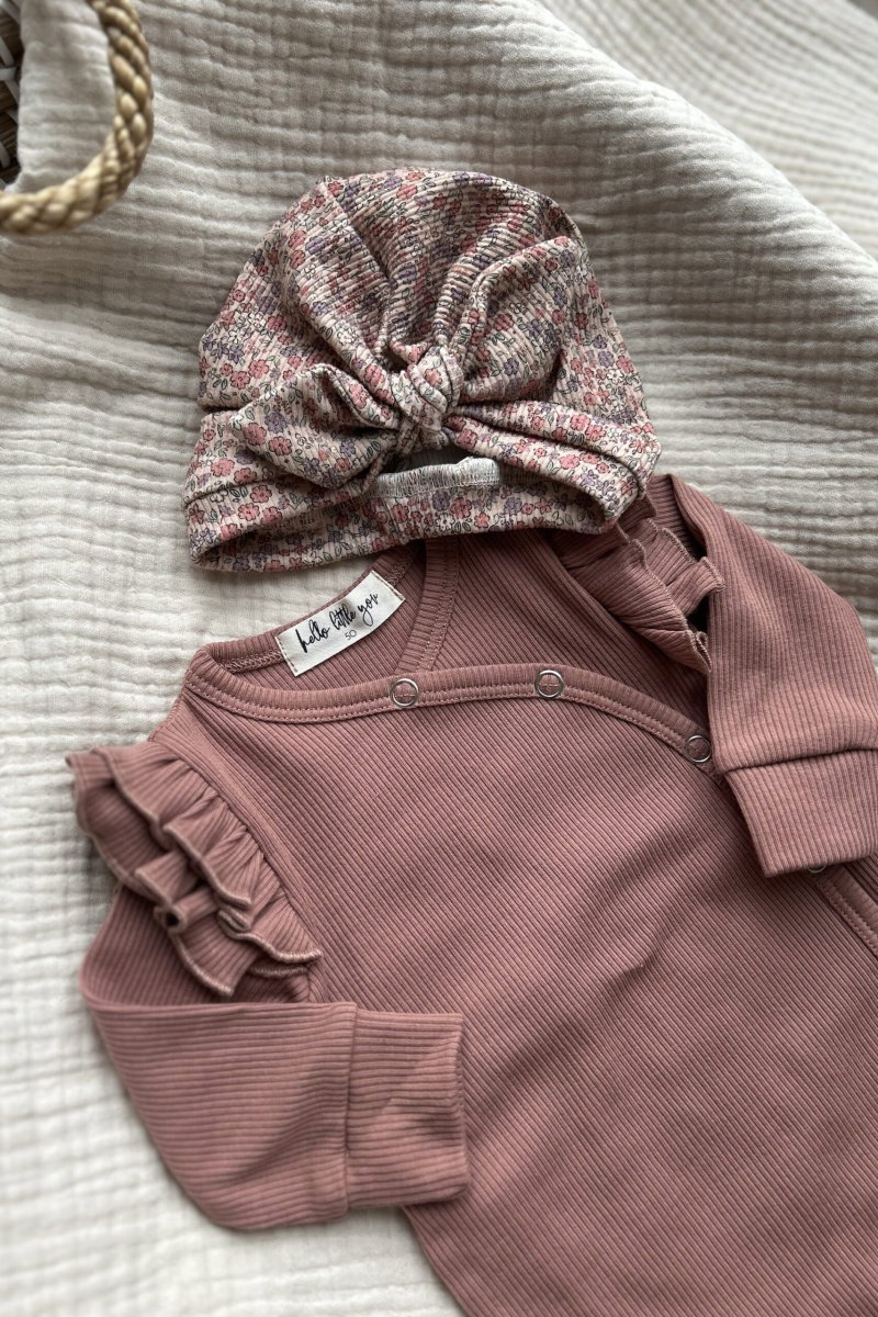 Turban newborn - mutsje inclusief strik