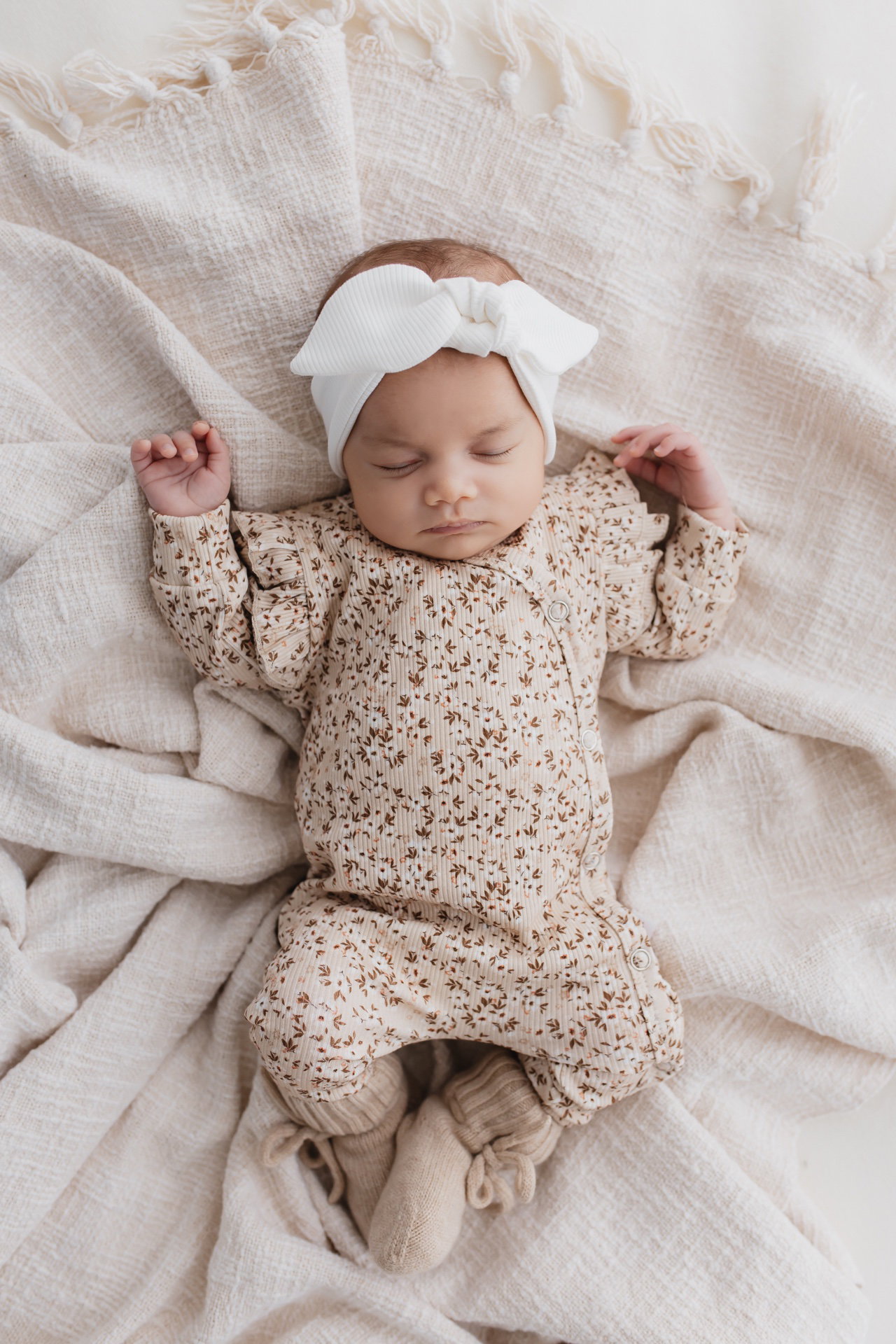 Boxpakje smalle rib blossom ruffle
