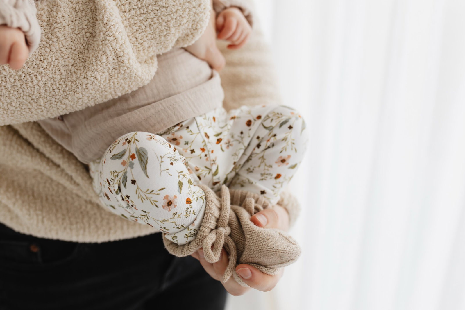 Broekje duizend bloemen, legging bloemetjes, millefleurs