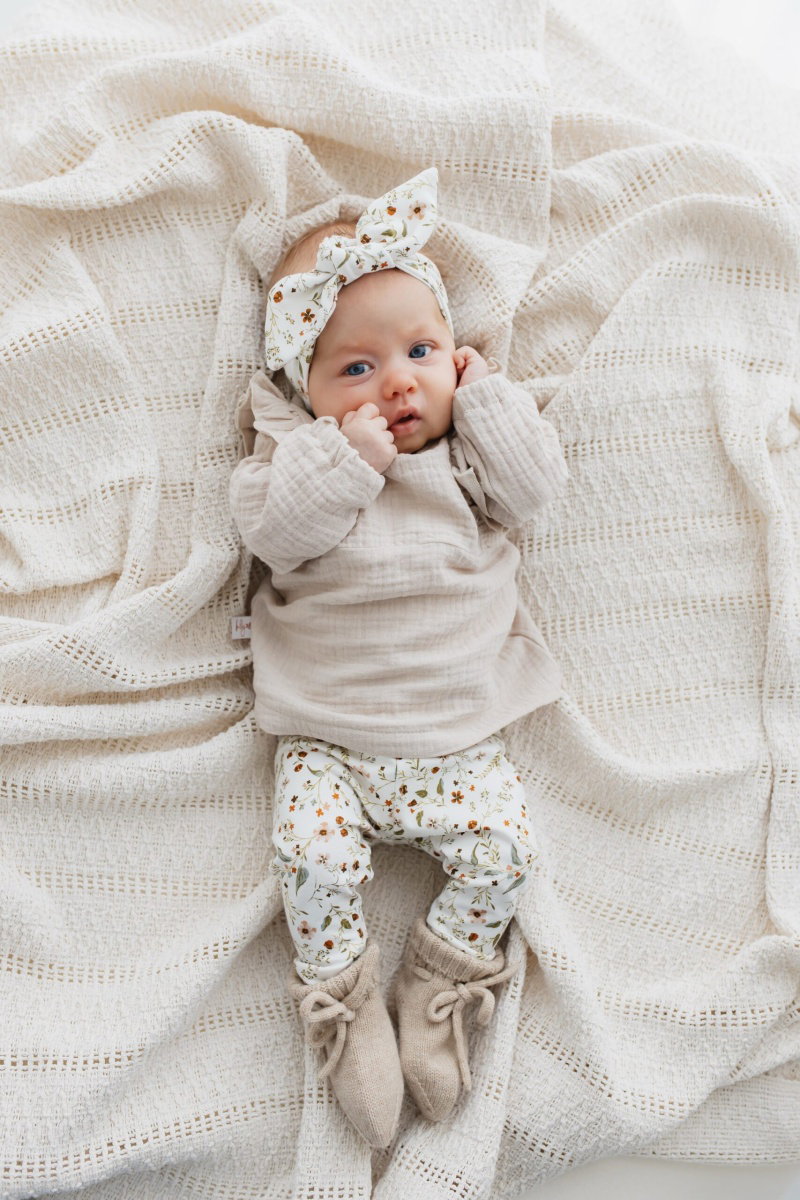 Broekje duizend bloemen, legging bloemetjes, millefleurs