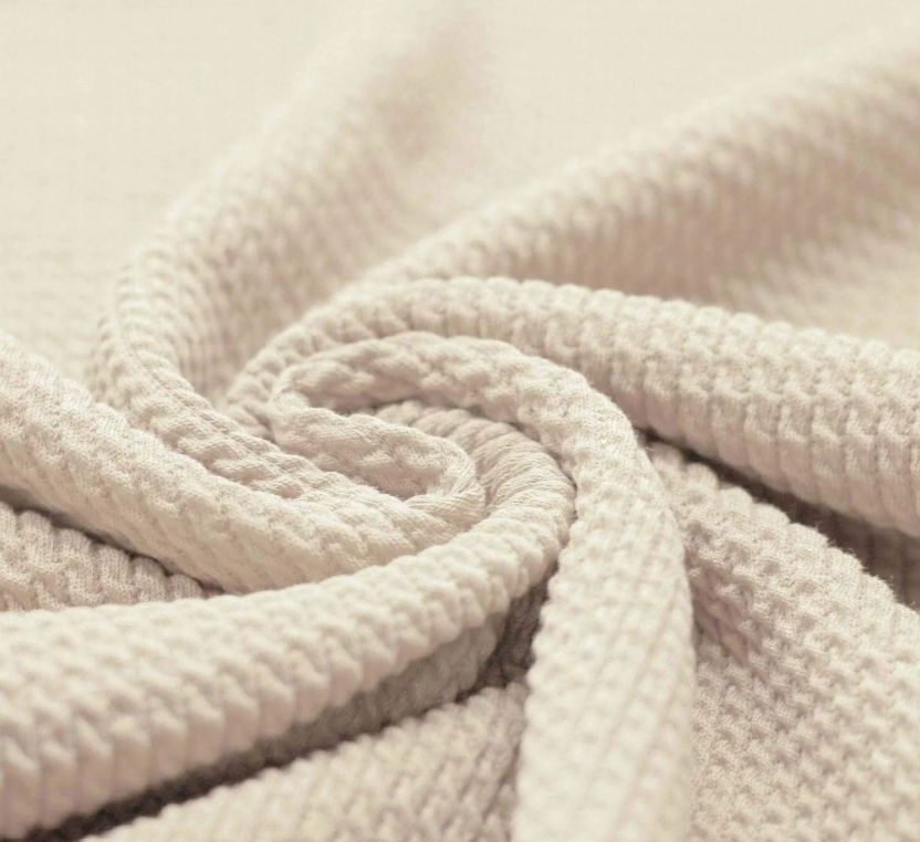Cable naturel mutsje Hello little you, baby mutsje naturel kleur, zand licht beige